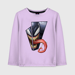 Детский лонгслив Venom with tongue sticking out