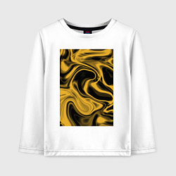 Лонгслив хлопковый детский Liquid gold, цвет: белый
