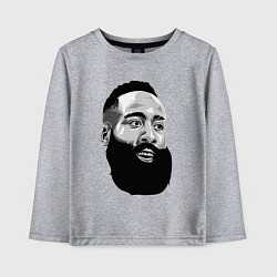 Лонгслив хлопковый детский James Harden, цвет: меланж