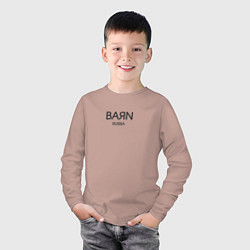 Лонгслив хлопковый детский Baяn, цвет: пыльно-розовый — фото 2