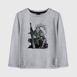Лонгслив хлопковый детский Боевой пехотинец в броне, цвет: меланж