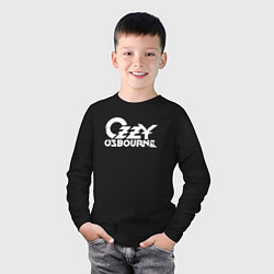 Лонгслив хлопковый детский Ozzy Osbourne - logo, цвет: черный — фото 2
