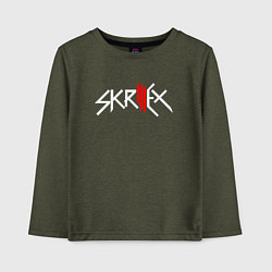 Детский лонгслив Skrillex - logo