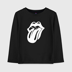 Детский лонгслив Rolling Stones - white logo