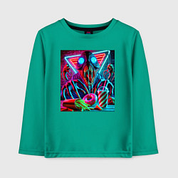 Детский лонгслив Последствие употребления фастфуда