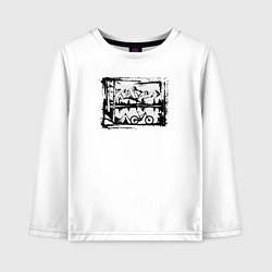 Детский лонгслив Палатка, озеро и велосипед