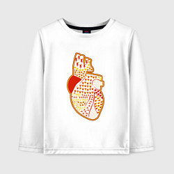 Лонгслив хлопковый детский Амур стреляет из ведра, цвет: белый