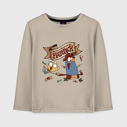 Лонгслив хлопковый детский Flapjack - candies, цвет: миндальный