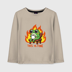 Детский лонгслив Frog - this is fine