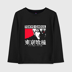 Лонгслив хлопковый детский Токийский Гуль Кен, цвет: черный