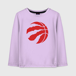 Лонгслив хлопковый детский Raptors ball, цвет: лаванда