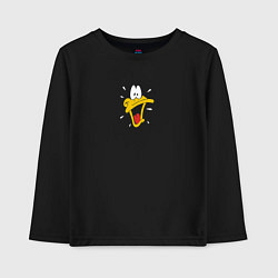 Лонгслив хлопковый детский Daffy, цвет: черный