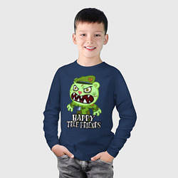 Лонгслив хлопковый детский Angry - Flippy, цвет: тёмно-синий — фото 2