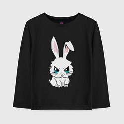 Детский лонгслив Кролик злится