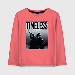 Лонгслив хлопковый детский Timeless, цвет: коралловый