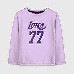 Лонгслив хлопковый детский Lakers Luka 77, цвет: лаванда