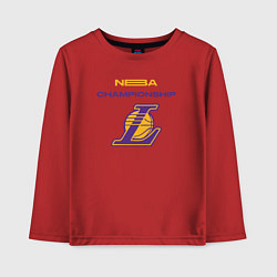 Лонгслив хлопковый детский Lakers championship, цвет: красный