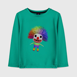 Детский лонгслив Cartoon clown colorful hair