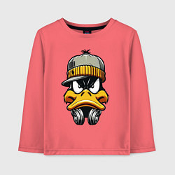 Детский лонгслив Duffy Duck in headphones