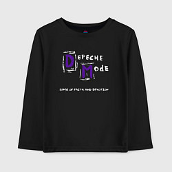 Лонгслив хлопковый детский Depeche Mode - Sofad release, цвет: черный