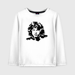 Лонгслив хлопковый детский The Doors - Джим Моррисон, цвет: белый