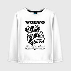 Лонгслив хлопковый детский Volvo viking, цвет: белый