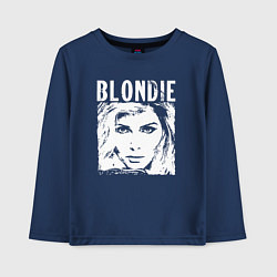 Лонгслив хлопковый детский Blondie, цвет: тёмно-синий