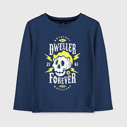 Лонгслив хлопковый детский Обитель - навсегда, цвет: тёмно-синий