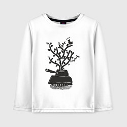 Детский лонгслив Tank tree