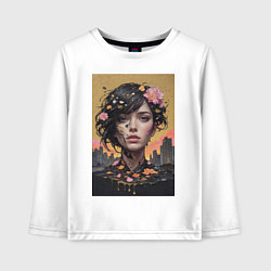 Детский лонгслив Городская муза