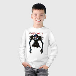 Лонгслив хлопковый детский Death Note Ryuk - светлый, цвет: белый — фото 2