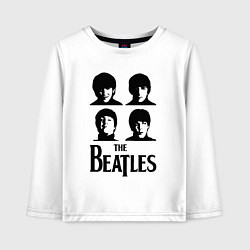 Лонгслив хлопковый детский Beatles исполнители, цвет: белый