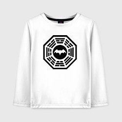 Лонгслив хлопковый детский Dharma Batman, цвет: белый