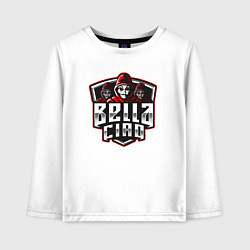 Лонгслив хлопковый детский Bella ciao mans, цвет: белый