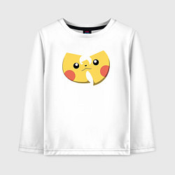 Лонгслив хлопковый детский Wu-tang Pikachu, цвет: белый