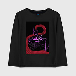 Лонгслив хлопковый детский Solo Leveling Igris, цвет: черный