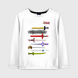 Детский лонгслив Adventure time swords