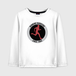 Детский лонгслив Хардкорный бег