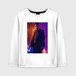 Детский лонгслив Джон Уик под дождём