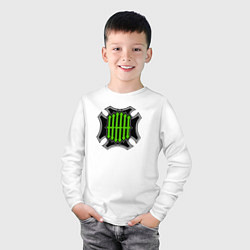 Лонгслив хлопковый детский Triple H - Трипл Эйч, цвет: белый — фото 2