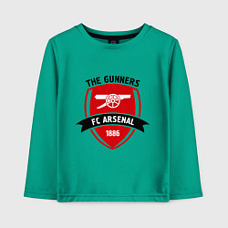 Лонгслив хлопковый детский FC Arsenal: The Gunners, цвет: зеленый