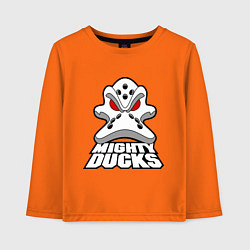 Лонгслив хлопковый детский HC Anaheim Ducks, цвет: оранжевый