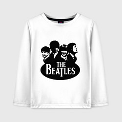 Лонгслив хлопковый детский The Beatles Band, цвет: белый