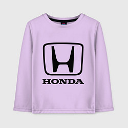 Лонгслив хлопковый детский Honda logo, цвет: лаванда