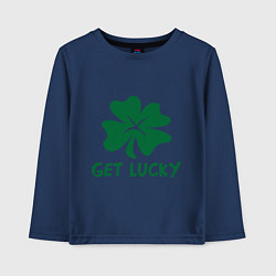 Детский лонгслив Get lucky