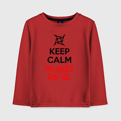 Детский лонгслив Keep Calm & Justice For All