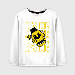 Лонгслив хлопковый детский It's me Freddy, цвет: белый
