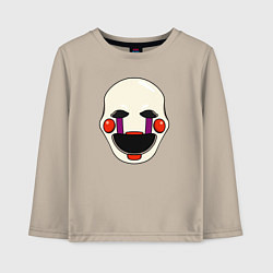 Лонгслив хлопковый детский Puppet FNAF Марионетка, цвет: миндальный