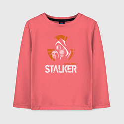Лонгслив хлопковый детский STALKER: Online, цвет: коралловый