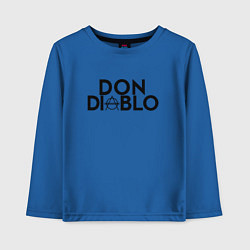 Лонгслив хлопковый детский Don Diablo, цвет: синий
